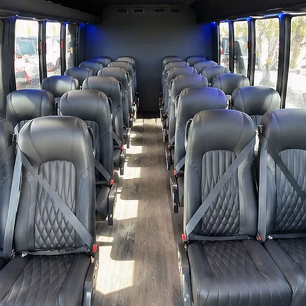 25 passenger minibus interior