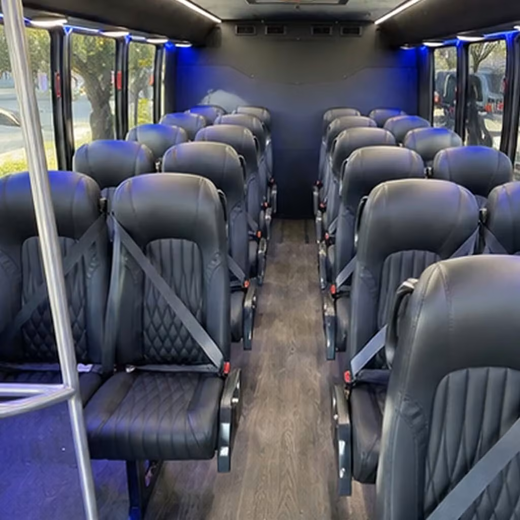 28 passenger minibus inside