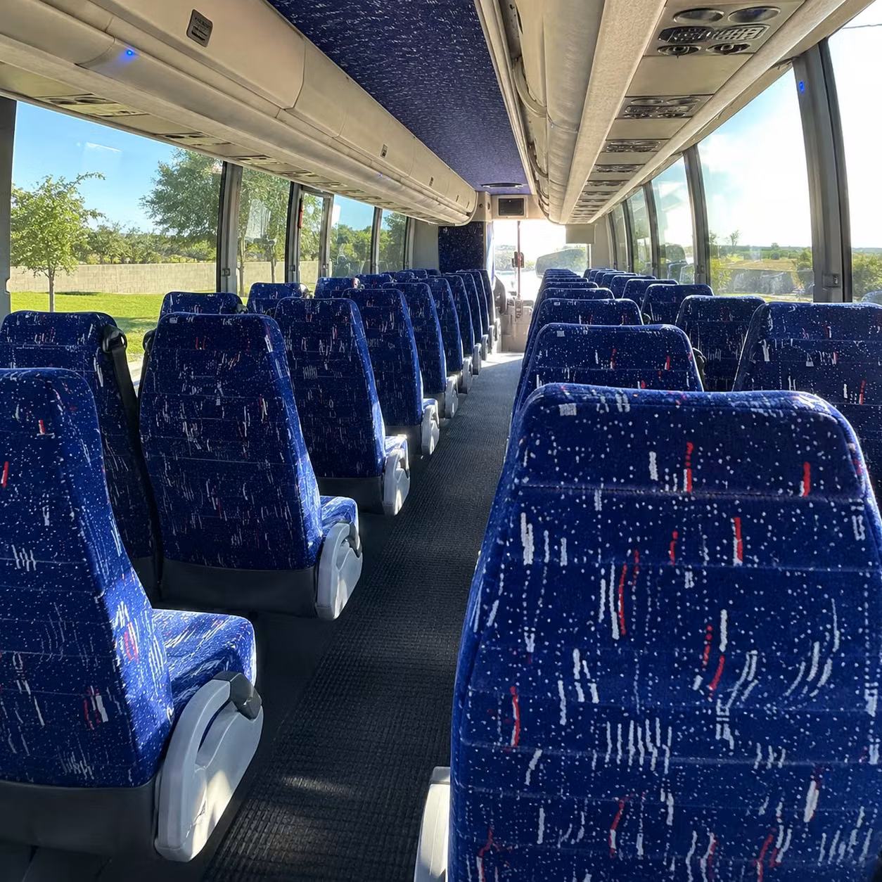 santa clarita charter bus interior
