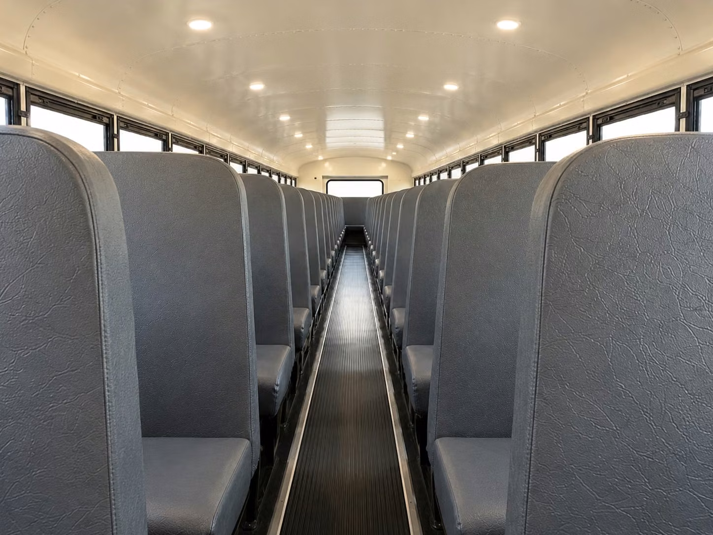 school bus inside